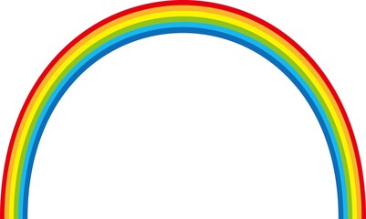 Obraz premium 虹色青空背景