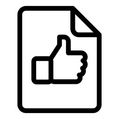 Document Approval Flat Icon Isolated On White Background