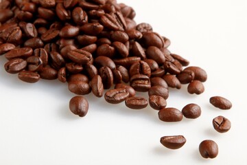 Coffee beans - isolated image