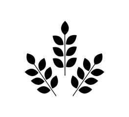 Wheat icon vector logo design template