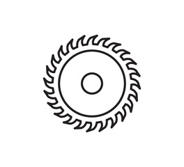 Saw icon vector logo template