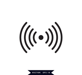 Signal icon vector logo design template