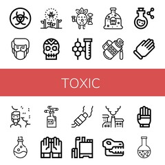 toxic icon set