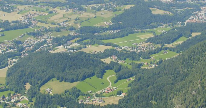 Panoramic tilt from the Jenner peak (1874m) at the Berchtesgaden Alps, Germany.