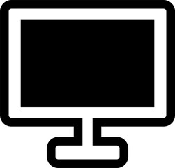 シンプルなテレビ（パソコン）のピクトグラム 