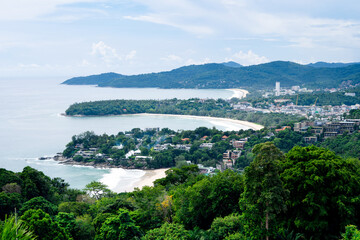 Fototapeta na wymiar Karon View point on day at Phuket, Thailand