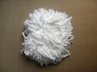 White color microfiber head of Spin mop