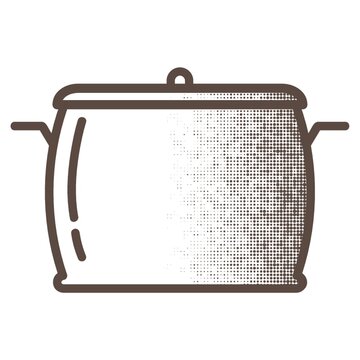 brown pot cooking utensil outline clip art preview