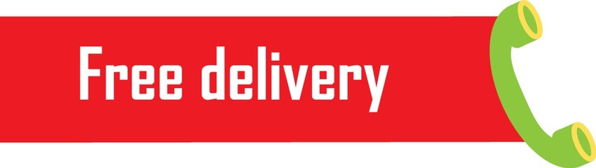 free delivery label
