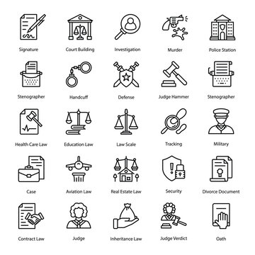 Law And Justice Icons Pack