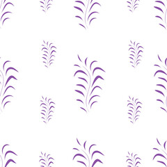 Fototapeta na wymiar Floral design Seamless purple with white background. Vector illustration pattern 