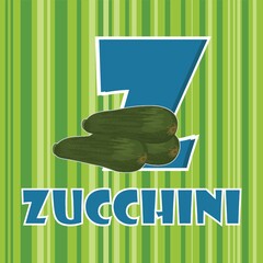 z for zucchini