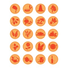 Fototapeta na wymiar set of thanksgiving icons