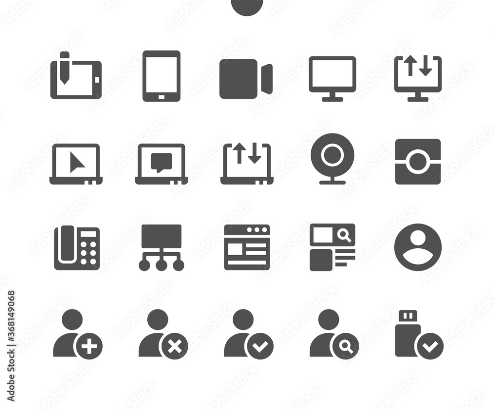 Poster communication v2 ui pixel perfect well-crafted vector solid icons 48x48 ready for 24x24 grid for web