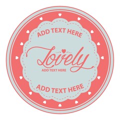 Fototapeta premium lovely label