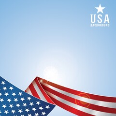 Obraz premium usa background