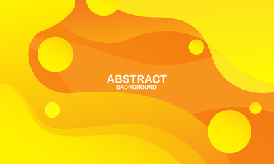 Colorful geometric background. Orange elements with fluid gradient. Dynamic shapes composition. Eps10 vector