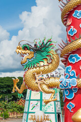 China dragon, Chinese temple in thailand.