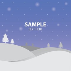 snow landscape