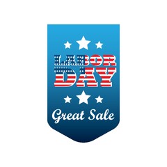 usa labor day label