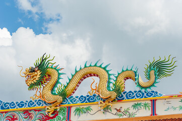 China dragon, Chinese temple in thailand.