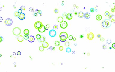 Light Pink, Green vector pattern with spheres.