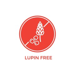 Obraz premium lupin free label