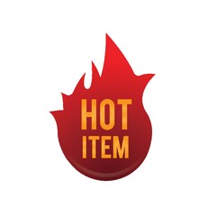 hot item label