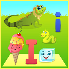 letter i for kids learning