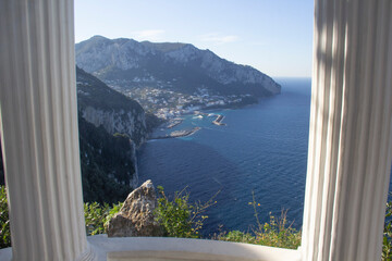 Port of Capri from Villa Lysis