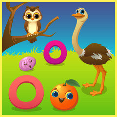 letter o for kids learning