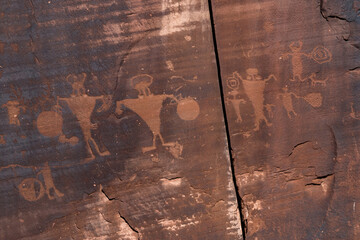 Petroglyphs rock carvings 