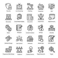 Social Media Strategy Icons