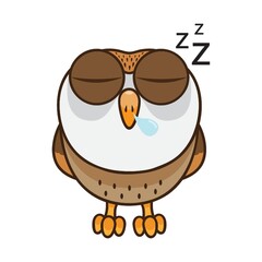 owl sleeping