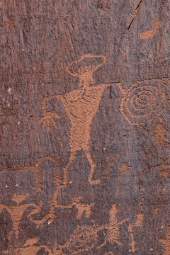 Petroglyph carving 