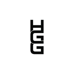 hgg letter original monogram logo design