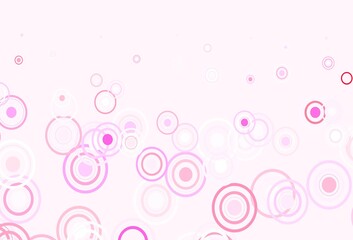 Light Purple, Pink vector background with spots, lines.