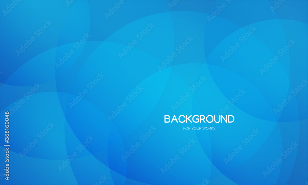 Poster abstract vector illustration. gradient blue with transparent geometric shapes composition. backgroun