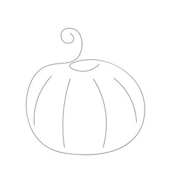 Autumn pmpkin silhouette. Vector illustration