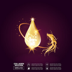 Kids Calcium and Omega 3 Vitamin Concept Vector