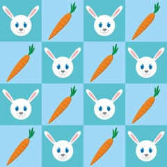 rabbit and carrot background