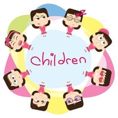 children with expressions
