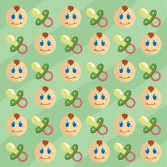 Fototapeta premium baby and pacifier background