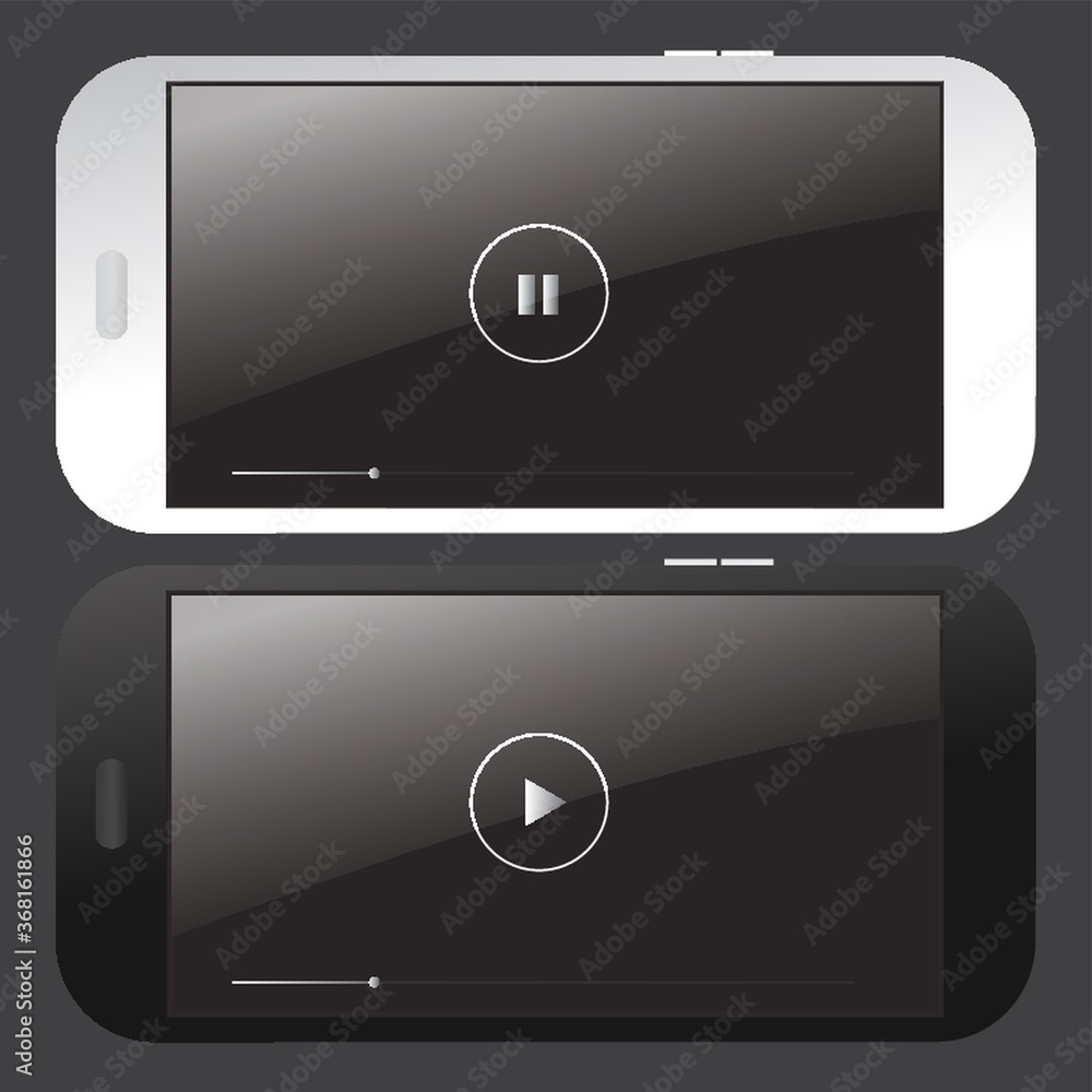 Canvas Prints smartphone video player interface