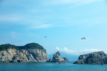 Fototapeta na wymiar Beautiful island around Geoje Island (Korea)