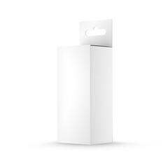 Product box mockup on white background