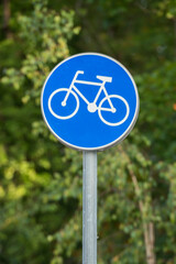 Straßenschild, Fahrradweg, Hinweis