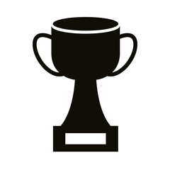 trophy cup award silhouette style icon