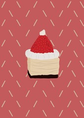 cake with strawberry
