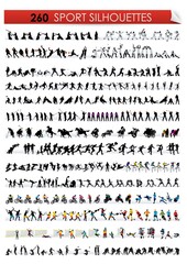 Fototapeta premium sports silhouette